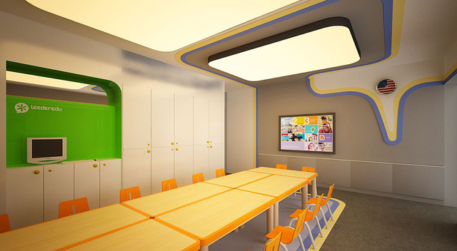 教育培訓(xùn)機(jī)構(gòu)裝修注意事項(xiàng),設(shè)計(jì)案例實(shí)景(圖2) 2